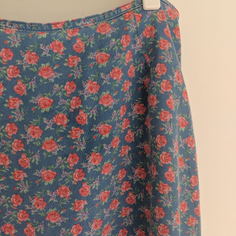 Liz Claiborne Midi/Maxi Skirt Vintage Floral sz 6